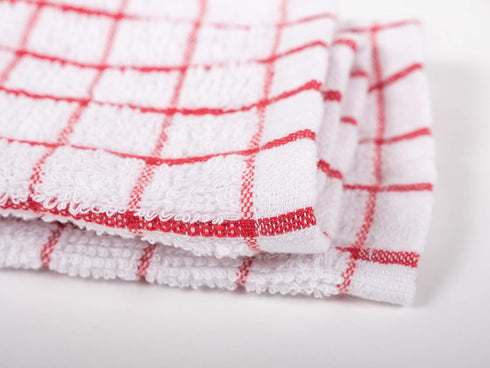 KAF Home Pantry 100% Cotton Checkered Grid Dish Cloths | Set of 6, 12 x 12 Inches | Absorbent and Machine Washable | Perfect for Cleaning Counters...