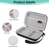 Canboc Hard Carrying Case for UCOMX Nano 3 in 1 Wireless Charger, Mesh Pocket fit USB Cable, Black(Case Only)...