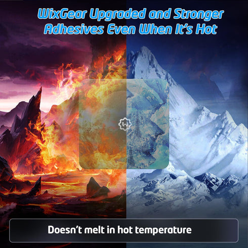 WixGear Magnetic Phone Car Mount Compatible with MagSafe and Non-MagSafe, Flat Stick On Magnetic Phone Mount for Dashboard, Wall, Gym, Home, and O...