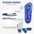 Comfort Zone Tri-Balance Gel Orthotic Insoles for Men, 3/4 Length Orthotic Inserts for Men‘s Shoe Sizes 8-12, 1 Pack...