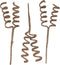 Brown Spiral Twig Stem Wire Pick, 3 Pack, Bouquets, Boutonniere, vase, Floral Arrangements,...
