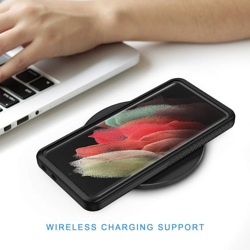 Lanhiem for Samsung Galaxy S21 Ultra Case, IP68 Waterproof Dustproof, Built-in Screen Protector, Rugged Full Body Shockproof Protective Phone Cove...