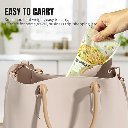 48 Pack Salad Dressing Container to Go, 3.5oz Small Disposable Food Storage Bag, Yogurt Applesauce Pouch, Snack Sauce Condiment Container, Nut Fru...