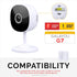 2-Pack Wall Mount for Galayou G7 Cam 2K Wi-Fi Baby Monitor Security Camera, Easy to Install Holder Bracket, Adhesive & Screw-in Mounting - (White)...
