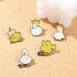 Duck Brooch Set Cartoon Duck Brooches Badges Funny Enamel Brooch Cute Little Yellow Duck Brooch Metal Badge White Duck Crown Duck Corsage Pin for ...