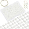 PH PandaHall 6mm about 400Pcs Tiny Satin Luster Glass Pearl Round Beads Assortment Lot for Jewelry Making Round Box Kit White...