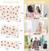 Makeup Bag 3 Pieces Large Capacity Checkered Cosmetic Bag Canvas Travel Toiletry Bag Organizer Cute Makeup Bag Pouch Storage Bag for Women(Beige S...