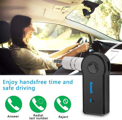 Bluetooth AUX Adapter for Car, Wireless Audio Receiver Portable Hands-Free Car Kits with AUX 3.5mm...
