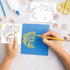 Fish Stencils for Painting Reusable Fishing Stencils Large Fisherman Template Paint Stencils for Painting on Wood Burning, DIY Art Craft Fabric Ca...