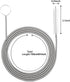 Extra-Thick Drain Brush with Stronger Spring 61-Inch Stainless Steel and Nylon Pipe Cleaner for Flexible, Curved & Slim Holes, Stronger Spring Ver...