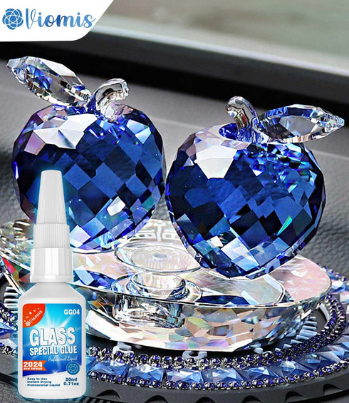 20g Clear Glass Glue - Strong Adhesive for Glass to Glass Bonding, Fast Drying, Invisible Repairs for Crafts, Jewelry, Crystals & More...