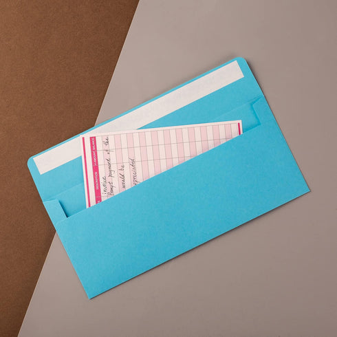 50 Pack Colorful #10 Business Envelopes Self Seal Standard Envelopes for Office Checks, Business, Letter Mailing Invoices, 4.13 x 9.49 Inches...