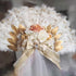 HaiMay 80 Pieces Gold Feathers for Craft Wedding Home Party Decorations, 6-8 Inches Goose Feathers Gold Craft Feather...
