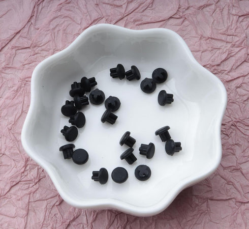 25 pcs Rubber Dust Plugs Caps 3.5 mm Small Protector Headphone Jack Dust Plug Covers for Mobile Phone Laptop Desktop Computer Earphone (Black)......