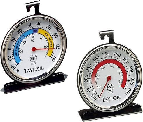 Taylor Precision Products Classic Series Large Dial Thermometer (Freezer/Refrigerator And Oven)...