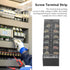 2pcs 60A 600V Terminal Strip, Dual Row Screw Clamp Wire Terminal Block with Clear Cover for Bridge Lighting, Connectors for Electrical Cables for ...
