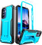ExoGuard for MOTO G Stylus 2022 Case, Rubber Shockproof Full-Body Cover Case Come with a Tempered Glass Screen Protector and Kickstand Compatible ...