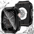 Wingle Rugged Waterproof Case for Apple Watch 45mm Series 9 8 7 Screen Protector with Tempered Glass, 2 in 1 Military Grade 360 Full Protective Bu...