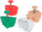 Ateco 1993 Christmas Themed Plunger Cutters, Set of 4 Shapes for Cutting Decorations & Direct Embossing, Spring-loaded Handle, Food Safe Plastic...
