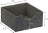 Household Essentials Graphite Small Square Organizer Boxes for Storage | 2pc Set...