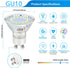 GU10 LED Light Bulb, 50 Watt Halogen Equivalent, Daylight White 5000K 450LM Non-Dimmable 4W LED Replacement Recessed Track Lighting, 5-Pack...