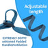 Blue Dog Collar and Leash Set, Breathable Bamboo Fiber Adjustable Dog Collar and 4Ft Dog Leash for Medium Dog Daily Walking...