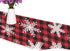 WOOR Double-Sided Snowflakes On Buffalo Plaid Background Christmas Table Runner 13 x 70 Inches Long,Table Cloth Runner for Wedding Party Holiday K...