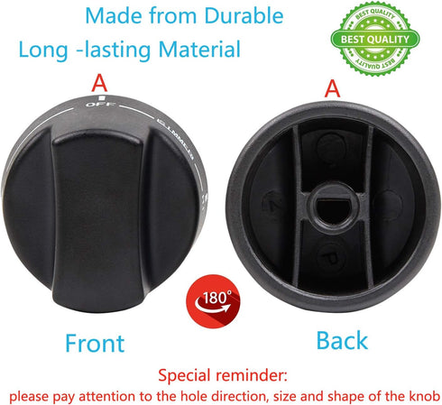 Reyhoar Viking Knob PB010206 VGSC, VGRC, VGRT Top Burner Replacement for Viking Genuine Ranges, Replace PB010206, VKNPB010206