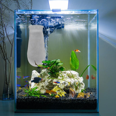 3Pcs 4 Inch Ring by 10 Inch Long Filter Socks 200 Micron, Aquarium Felt Socks, Aquarium Filter Bags for Freshwater Saltwater Aquariums Fish Tank, ...