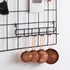FRIADE Storage Hooks Rack, 2 Pack - Iron Wire Grid Hooks for Wall Mount Storage and Display, 10.7”x 2.8”x1.8 », Black...