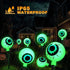 Halloween Decorations Outdoor, Solar Eyeball String Lights 8 Pack, 3D Scary White Eyeballs with Green Light 8 Lighting Modes, IP65 Waterproof Path...