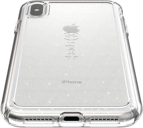 Speck Products GemShell Glitter iPhone Xs Max Case, Clear with Gold Glitter/Clear...