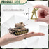 1:72 US Army Tank ? Army Men Toys Playset, includes 2pc US Tank-7 Models with 10pc Toy Soldiers, Desert Tan and Olive Drab Green, Perfect Military...