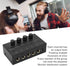 DAUERHAFT 4 Channel Stereo Headphone Amp,Ultra Low Noise Headphone Amplifier,Professional Multi Channel Mini Earphone Splitter Amp,for Sound Reinf...