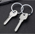 Enenes 50PCS Stainless Steel Split Key Rings - 10/20/30mm Durable Metal Keychain Rings with Spring Lock, Jewelry Findings for Keys, DIY Crafts, ID...