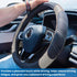 Car Steering Wheel Cover, Universal 15 Inch, Elastic Microfiber Leather Sporty Auto Steering Wheel Protector, Non Slip & Breathable, Car Interior ...