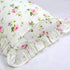 FADFAY Farmhouse Style Pillowcases Pink Rosetta Printed Gold with Green Plaid Elegant Country Style 100% Cotton Vintage Lace Ruffles Bedding Pillo...