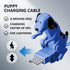 Funny Dog Fast Charger Cable - Dog Charging Cable,Portable Stray Dog Charging Cable,Dog Toy Smartphone USB Cable Charger,for iPhone Type-C Various...