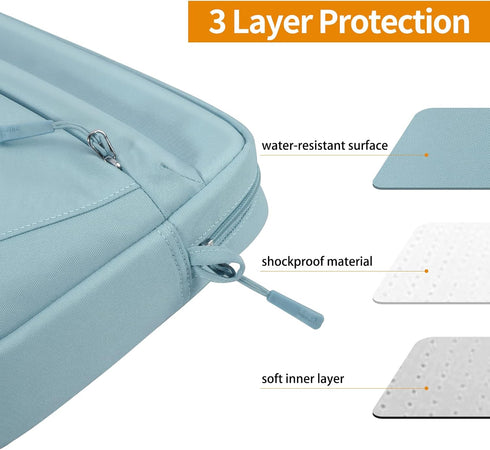 SIMTOP Tablet Sleeve Bag, 11 inch Daily Shoulder Bag for Tablet, Waterproof Crossbody Bag with Smart Organization for Accessories, Essentials Ligh...