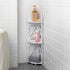 TuoxinEM Corner Shelves for Bathroom Storage, Waterproof Toilet Paper Holder Stand, White...