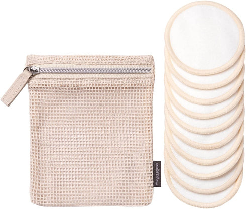 Paula's Choice Reusable Makeup Remover Pads, Eco-Friendly Cotton & Bamboo Rounds for Toner & Exfoliants, Includes Washable Bag for Laundry & Stora...