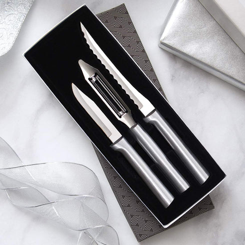 Rada Cutlery Peel, Pare and Slice Set, Silver Handle...