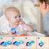 Baby Food Feeder 3 Pack Silicone Fruit Pacifier Teething Reusable Pouches Pacifier Blue by Mluchee(S,M,L)...