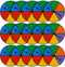 Sotiff Game Spinner Rainbow Color Game Spinners Erasable Game Spinner Board with Plastic Rotating Arrows Math Classroom Supplies for Kids Classroo...