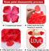 AWCCXMYM 3000 PCS Red Artificial Fake Rose Petals for Romantic Night, Romantic Artistic Festive Atmosphere Creation for Marriage Proposa Wedding V...