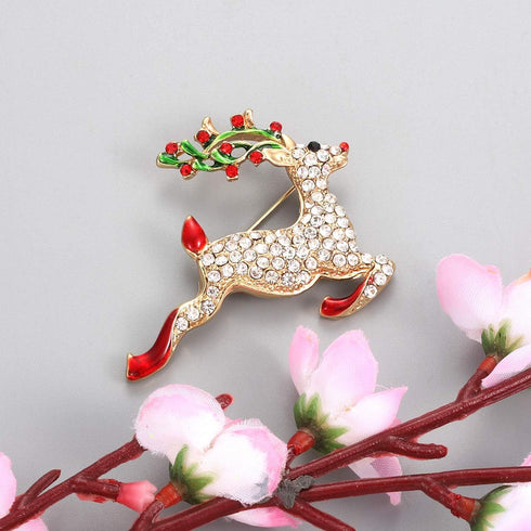 9 Pieces Christmas Brooch Pin Set for Women Christmas Pins Christmas Brooch Snowman Boots Reindeer Bow Gift Box Xmas Tree Car Snowflake Jewelry Pi...