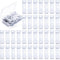 Blulu 50 Pcs Vertical Blind Repair Tabs Kit Vane Savers Blind Repair Clip, Window Replacement Slats Parts, White...