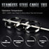 Swpeet 50Pcs 14 Inch Stainless Steel Exhaust Strap Wrap Coated Locking Cable Zip Ties Perfect for Automotive Parts, Home Repair, Computer Repair...