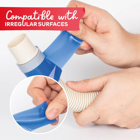 XFasten Self-fusing Silicone Tape Pro, Blue, 1.5-Inch x 15-Feet, 30mils Extreme Silicone Pipe Fix Tape for Leak Drain Pipes, Tool Grip, Electrical...