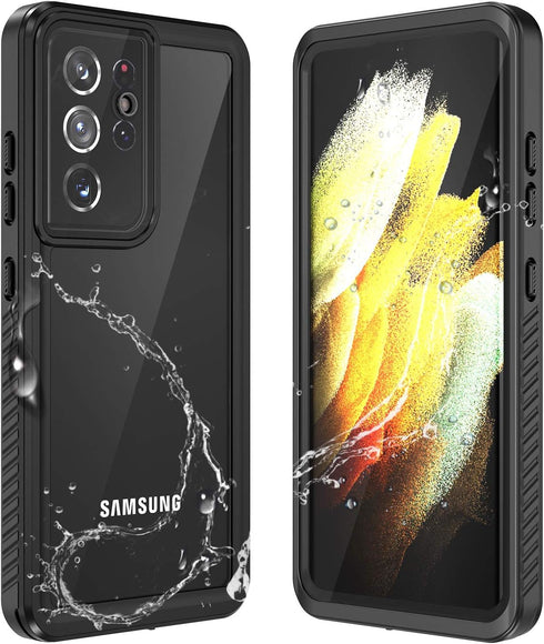 for Samsung Galaxy S21 Ultra 5G Case Waterproof IP68 Certified Dustproof Shockproof Snowproof Built-in Screen Protector for Galaxy S21 Ultra 6.8" ...
